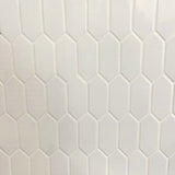 LuxeCraft White 11 in. x 12 in. Glazed Ceramic Picket Mosaic Tile (8.76 sq. ft./Case)