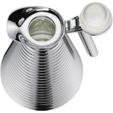 Glass Vacuum Copper Carafe in Chrome-Plated