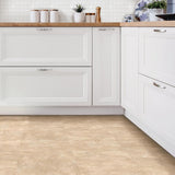 FloorPops Canyon 12 in. x 12 in. Peel and Stick Vinyl Floor Tiles, Beige Stone Look (20 Tiles, 20 sq. ft. Case)