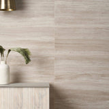 Ivy Hill Tile Atlanta Beige 11.72 in. x 23.69 in. Matte Travertine Look Porcelain Floor and Wall Tile (15.5 sq. ft./Case)