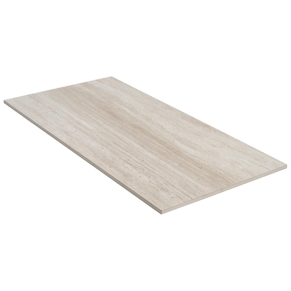 Ivy Hill Tile Atlanta Beige 11.72 in. x 23.69 in. Matte Travertine Look Porcelain Floor and Wall Tile (15.5 sq. ft./Case)
