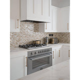 Jeffrey Court Cottage Ridge Mini Brick Beige 9.75 in. x 11.875 in. x 8 mm Interlocking Glass/Travertine Mosaic Tile