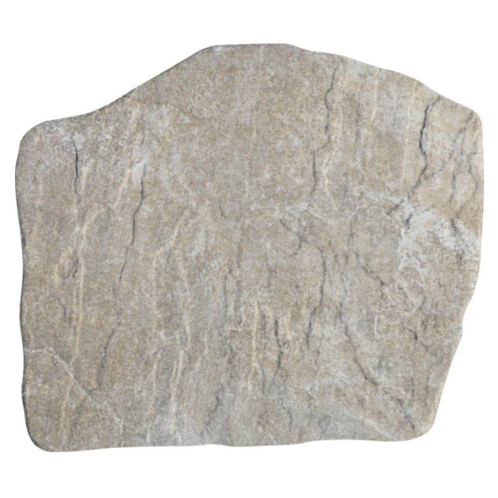MJSI 16 in. x 14 in. x 0.75 in. Porcelain Beige Stepping Stone (12-Piece/ 19 sq. ft.)