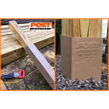 Post Protector 6 in. x 6 in. x 42 in. In-Ground Post Decay Protection
