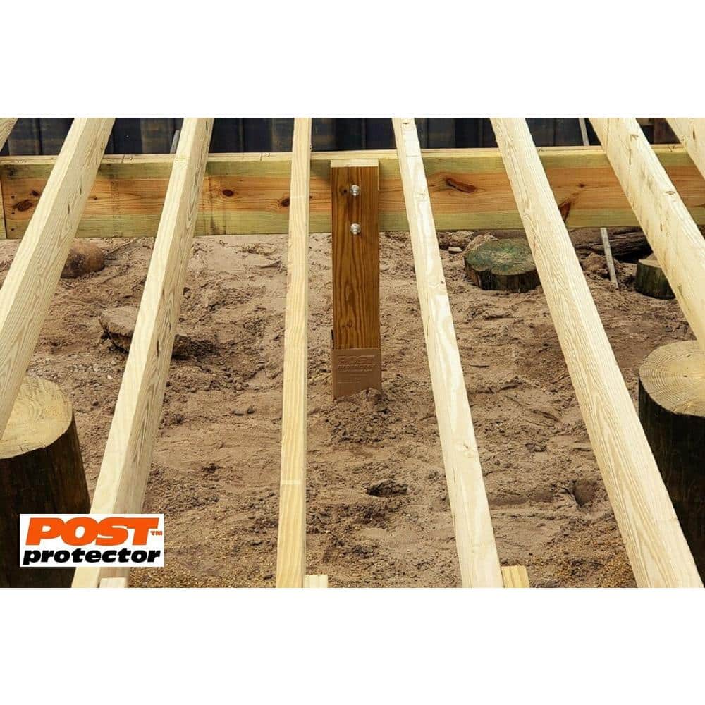Post Protector 6 in. x 6 in. x 42 in. In-Ground Post Decay Protection