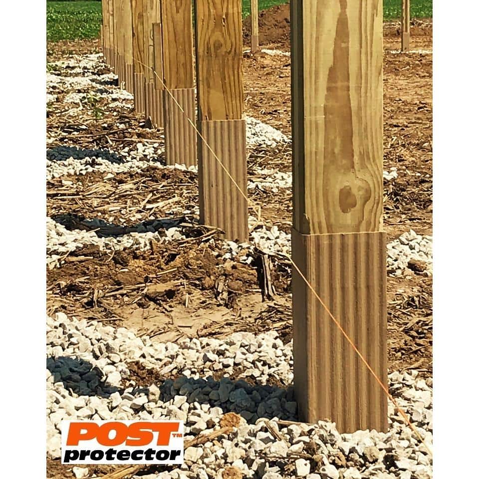 Post Protector 6 in. x 6 in. x 42 in. In-Ground Post Decay Protection