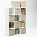 21 Qt. Cube Storage Organizer - Collapsible Fabric Containers for Home or Office (8-Pack)
