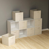 21 Qt. Cube Storage Organizer - Collapsible Fabric Containers for Home or Office (8-Pack)