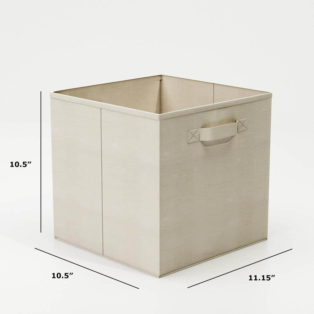 21 Qt. Cube Storage Organizer - Collapsible Fabric Containers for Home or Office (8-Pack)