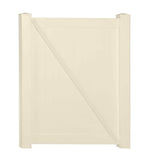 Weatherables Monroe Beige Vinyl Privacy Fence Gate 3.7 ft x 6 ft