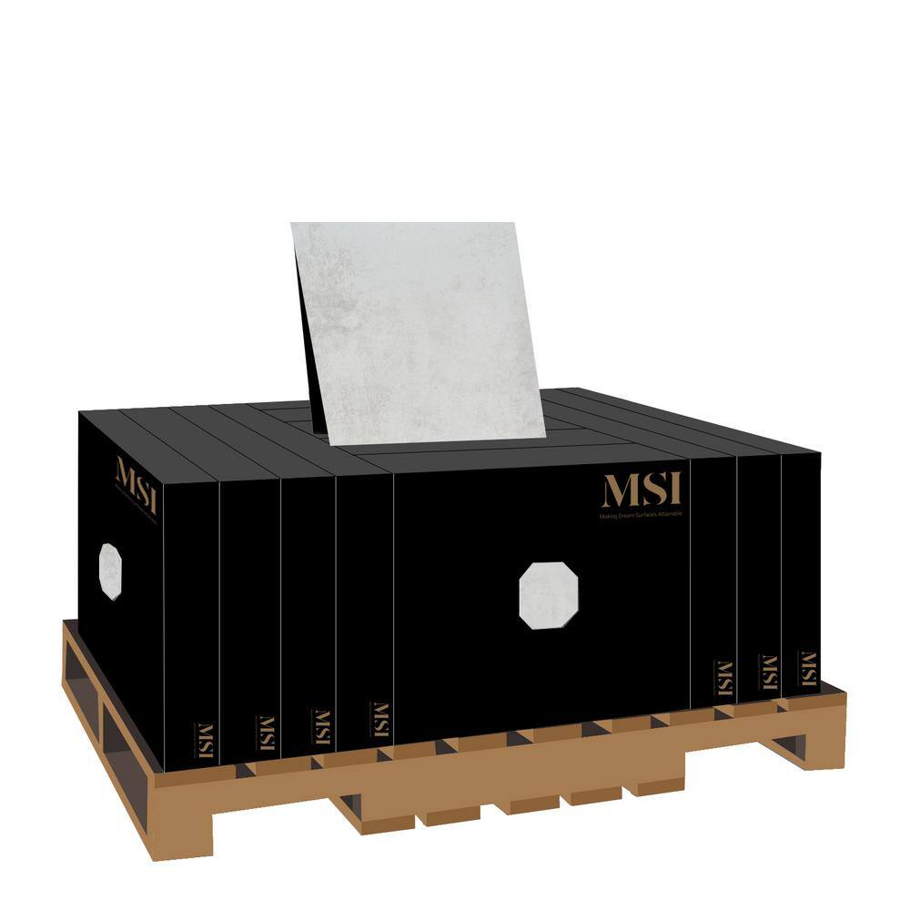 MSI Beton Blanco 2 cm. x 24 in. x 24 in. Matte PorcelainStone Look Paver Tile (2 Pieces/8 sq. ft./Case)