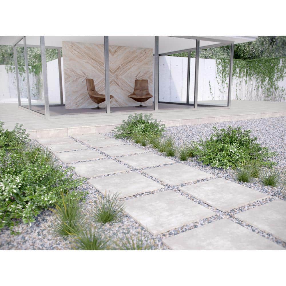 MSI Beton Blanco 2 cm. x 24 in. x 24 in. Matte PorcelainStone Look Paver Tile (2 Pieces/8 sq. ft./Case)