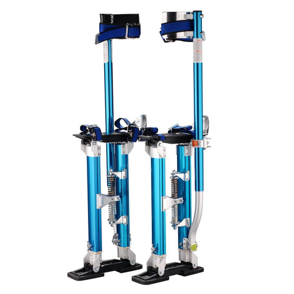 18 in. to 30 in. Adjustable Height Drywall Stilts in Blue - Super Arbor