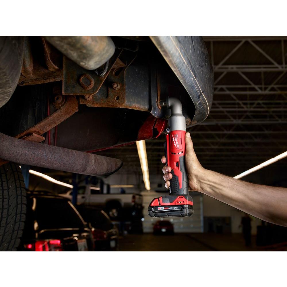 M18 18-Volt Lithium-Ion Cordless 1/4 in. Hex 2-Speed Right Angle Impact Driver W/ (1) 5.0Ah Battery and Charger