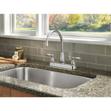 Foundations 2-Handle Standard Kitchen Faucet in Chrome - Super Arbor