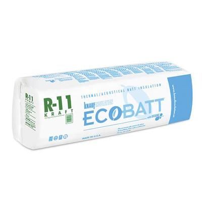 Knauf Insulation Ecobatt R-11 Kraft Faced Fiberglass Insulation Batts 3.5
