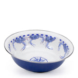 Blue Crab 4 qt. Enamelware Round Serving Bowl