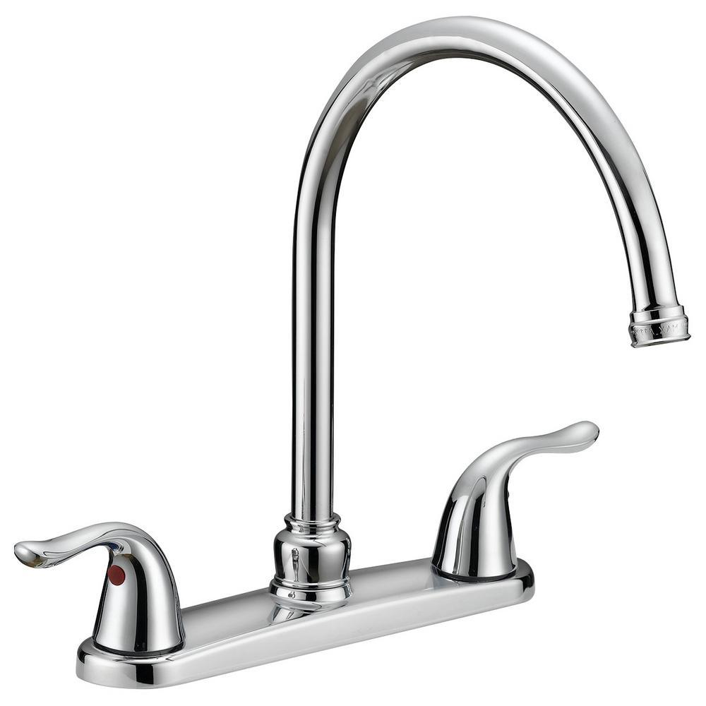 Impression Collection 2-Handle Standard Kitchen Faucet in Brushed Nickel - Super Arbor