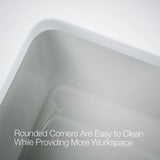 KOHLER Whitehaven 35.68-in x 21.56-in White Single Bowl Tall (8-in or Larger) Undermount Apron Front/Farmhouse Residential Kitchen Sink