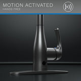 Motion Activated Single-Handle Pull-Down Sprayer Kitchen Faucet in Matte Black - Super Arbor