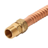 3/4 in. FIP/MIP x 3/4 in. Nominal Male/Female Sweat x 18 in. Copper Water Heater Connector (7/8 in. O.D.) - Super Arbor