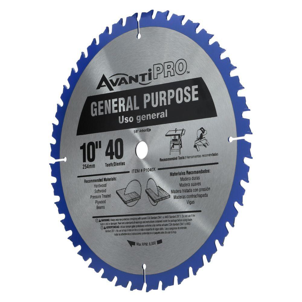10 in. x 40-Tooth General Purpose Saw Blade - Super Arbor