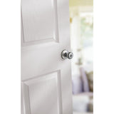 Tylo Satin Chrome Keyed Entry Door Knob Featuring SmartKey Security - Super Arbor