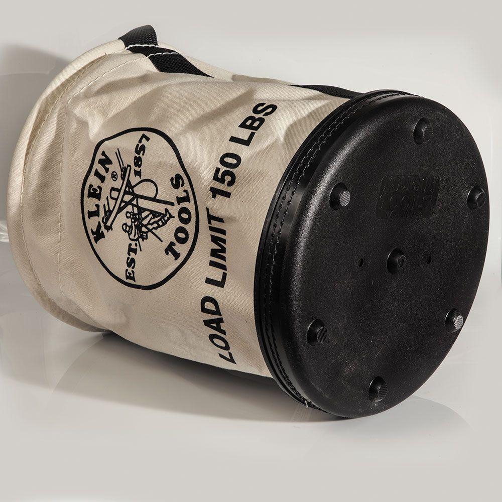 Canvas Bucket, All-Purpose with Swivel Snap and Drain Holes, 12-Inch - Super Arbor
