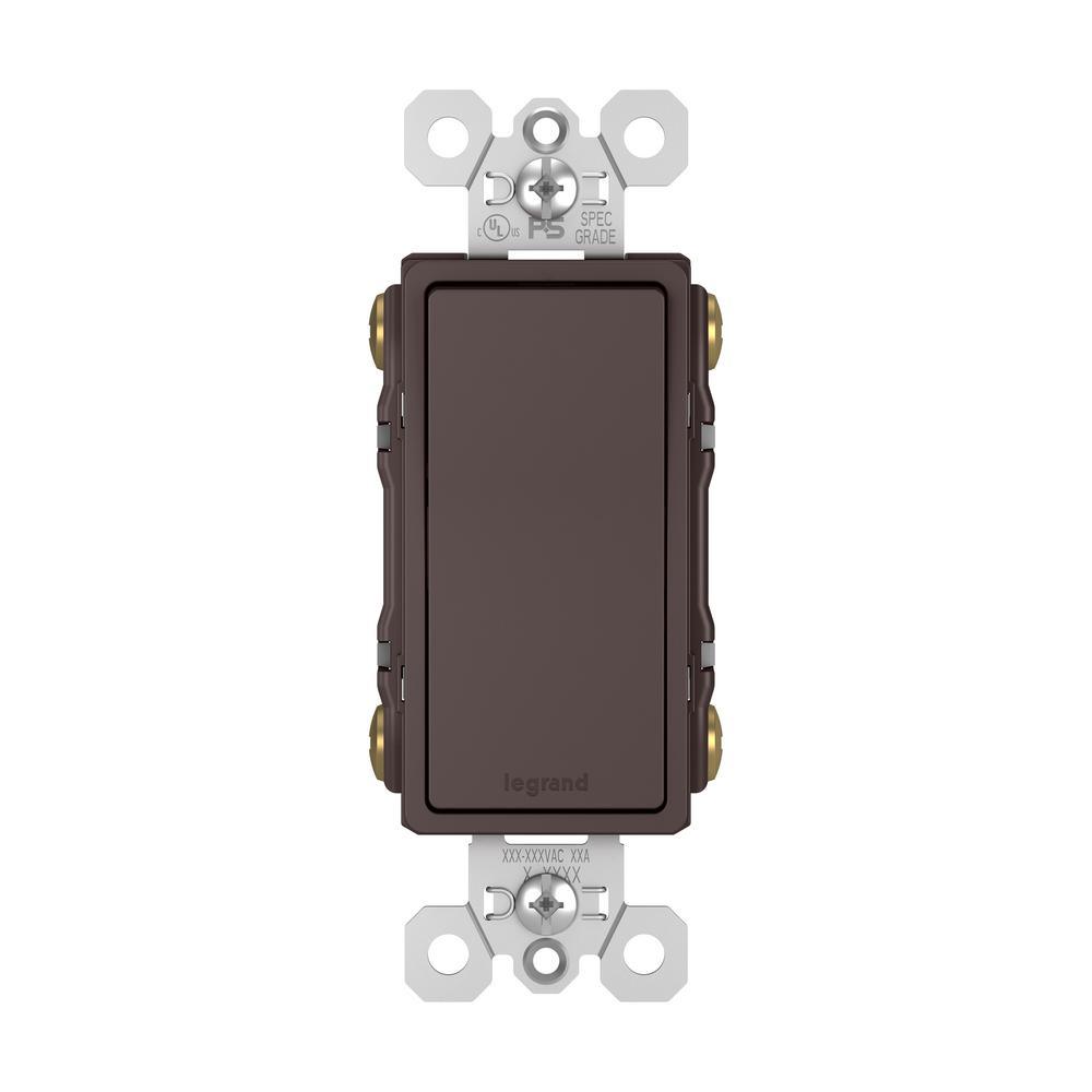 radiant 15 Amp 120-Volt 4-Way Rocker Light Switch, Nickel - Super Arbor