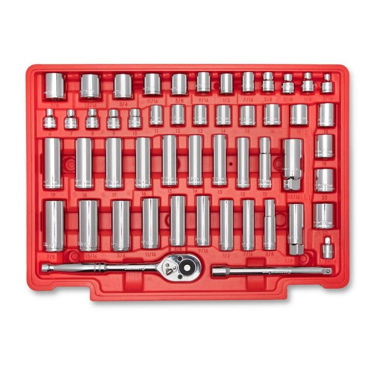 Crescent 1/4 in., 3/8 in., and 1/2 in. Drive SAE/Metric Mechanics Tool Set with 3-Drawer Storage Case (229-Piece)