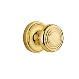 Classic Rosette 2-3/8 in. Backset Antique Brass Privacy Bed/Bath Deco Door Knob - Super Arbor