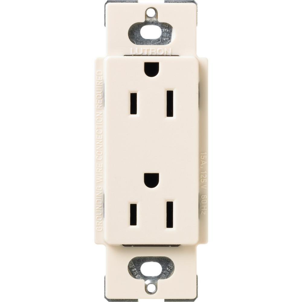 Claro 15 Amp Duplex Outlet, White - Super Arbor