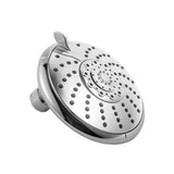 5-Spray Patterns 5 in. Wall Mount Dual Shower Heads with Adjustable Slide Bar and Stainless Steel Hose in Brushed Nickel - Super Arbor