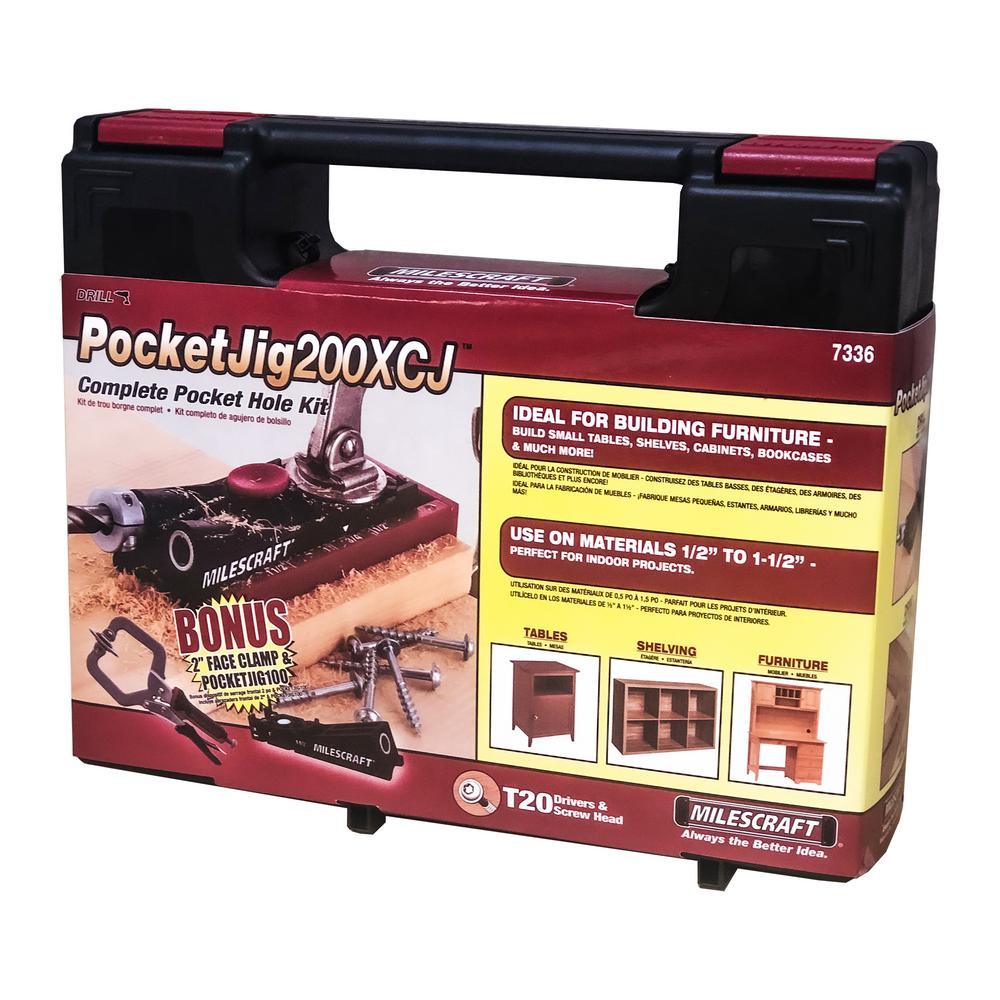 PocketJig200XCJ Ultimate Pocket Hole Bundle with 2 Jigs and 2 in. FaceClamp - Super Arbor
