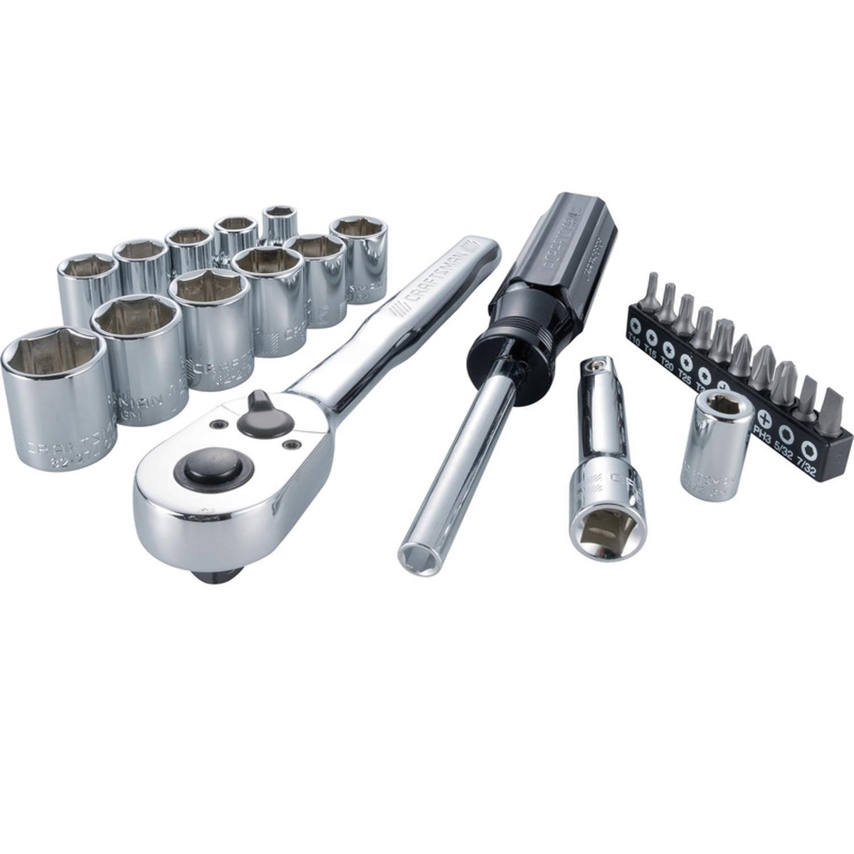 Craftsman 24 pc Metric Tool Set with 3/8 in Drive and 6 Point Sockets