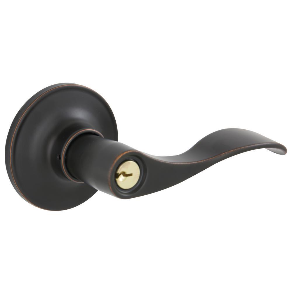 Millstreet Satin Nickel Keyed Entry Door Lever - Super Arbor