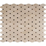 MSI Valencia Blend Elongated Octagon 12 in. x 12 in. x 10 mm Polished Marble Mesh-Mounted Mosaic Tile (10 sq. ft. / case)