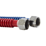 3/4 in. FIP x 3/4 in. FIP 24 in. Stainless Steel Corrugated Water Heater Connector (2-Piece) - Super Arbor