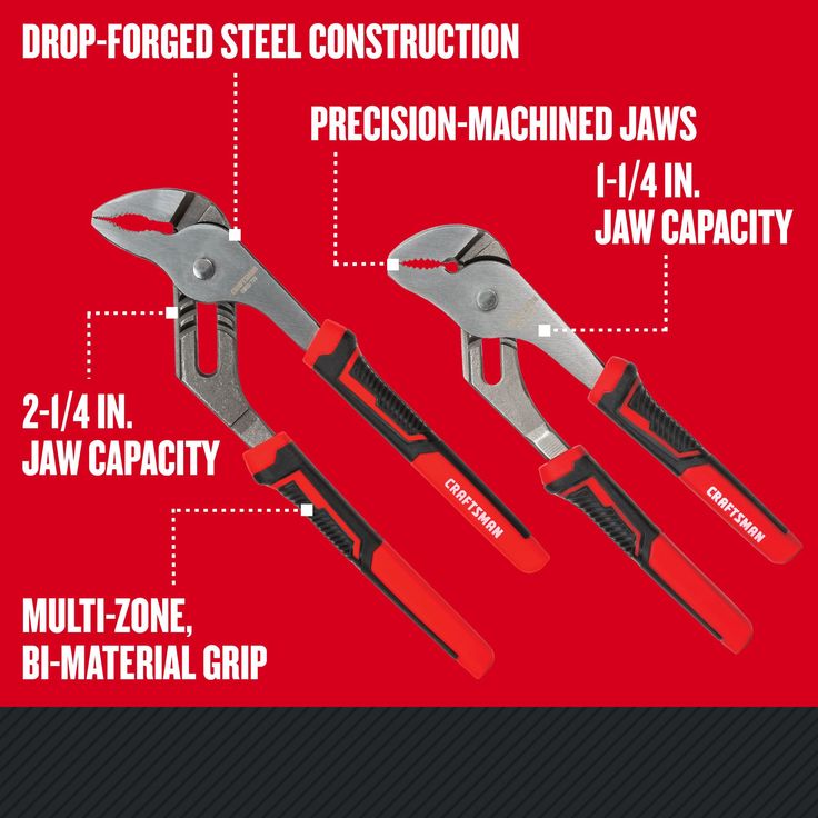 CRAFTSMAN 2-Pack Tongue & Groove Plier Set