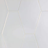 Ivy Hill Tile Birmingham Hexagon Bianco 4 in. x 8 in. 8mm Polished Ceramic Subway Tile (5.38 sq. ft. / box)