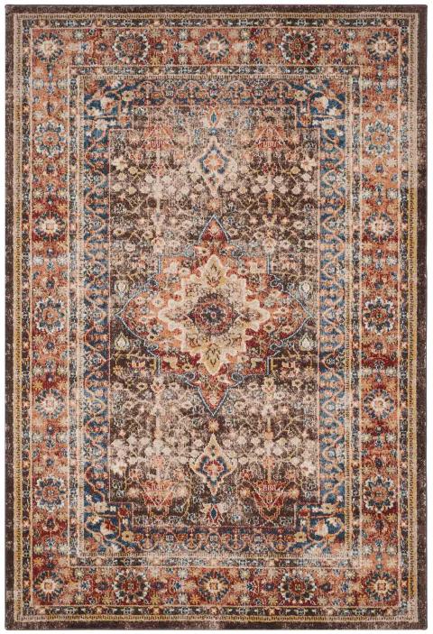 Safavieh Bijar Sinop 7 x 9 Brown/Rust Indoor Floral/Botanical Oriental Area Rug