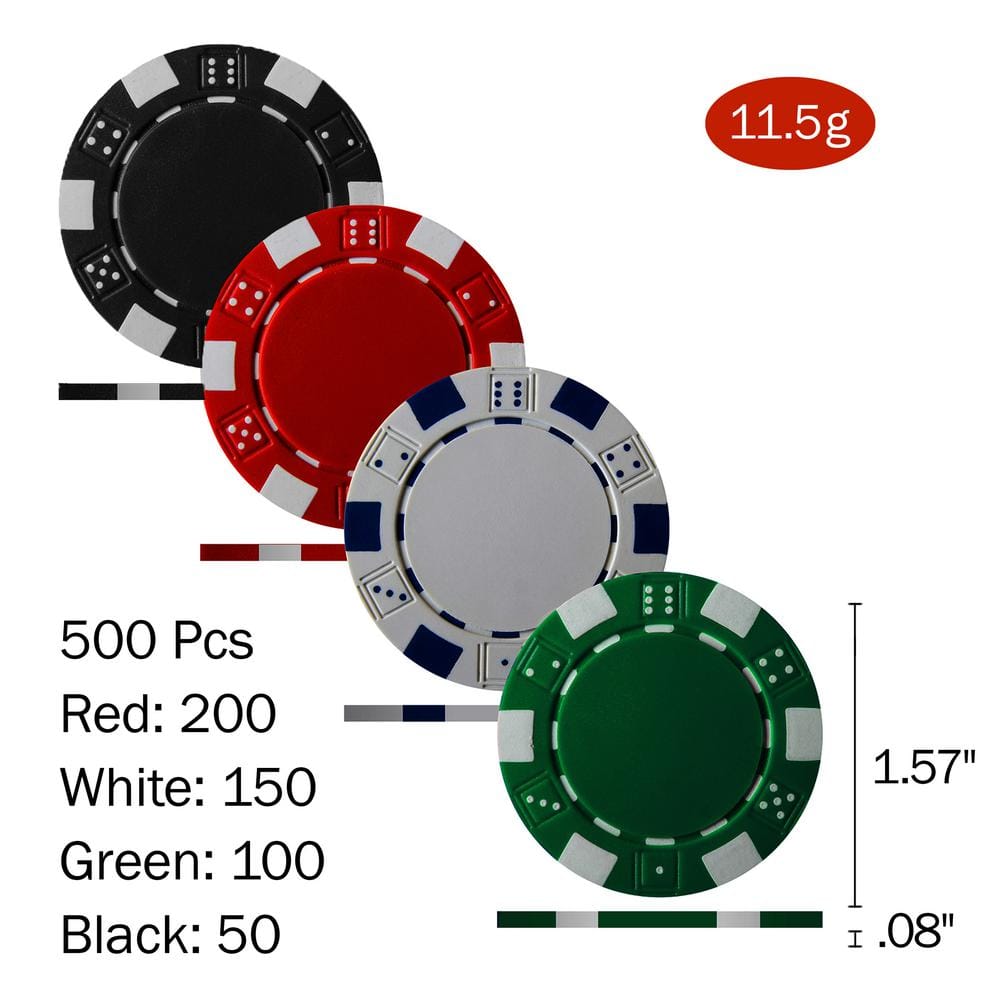 Bike Lane 500 Dice Style Poker Chip Set