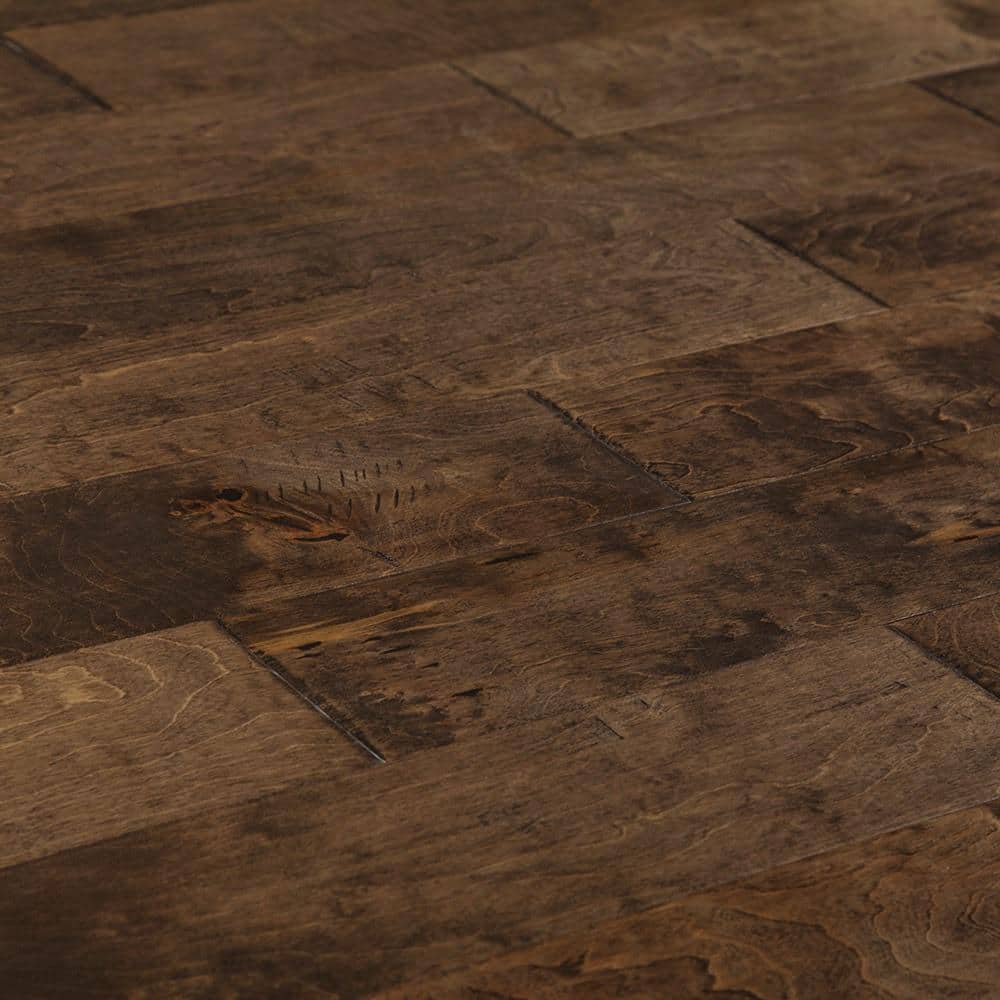 NATU Heritage Venus Birch 3/8 in. T x 5 in. W Tongue and Groove Hand Scraped Engineered Hardwood Flooring (32.8 sq.ft./case)