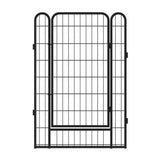 GOGEXX 108 in. L x 108 in. W x 32 in. H 16 Panels Heavy Duty Metal Playpen with door, 31.7 in. H Dog Fence Pet For Outdoor