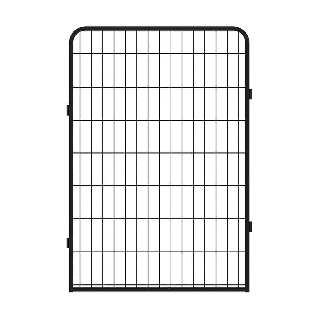 GOGEXX 108 in. L x 108 in. W x 32 in. H 16 Panels Heavy Duty Metal Playpen with door, 31.7 in. H Dog Fence Pet For Outdoor