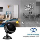 Ahfiwaso Indoor 1080P Hidden/Spy Full HD Surveillance WiFi Camera with App-67, Motion Detection and Night Vision, Black Finish