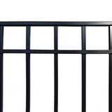 ALEKO Madrid Style 12 ft. x 6 ft. Black Steel Single Slide Driveway Fence Gate