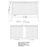 ALEKO Madrid Style 12 ft. x 6 ft. Black Steel Single Slide Driveway Fence Gate