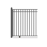 ALEKO Madrid Style 12 ft. x 6 ft. Black Steel Single Slide Driveway Fence Gate