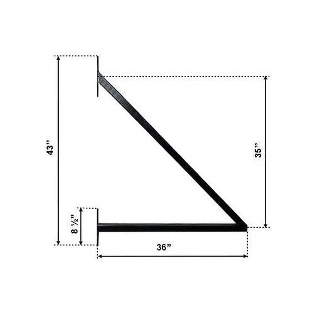 ALEKO London Style 14 ft. x 6 ft. Black Steel Single Slide Driveway with Gate Opener Fence Gate